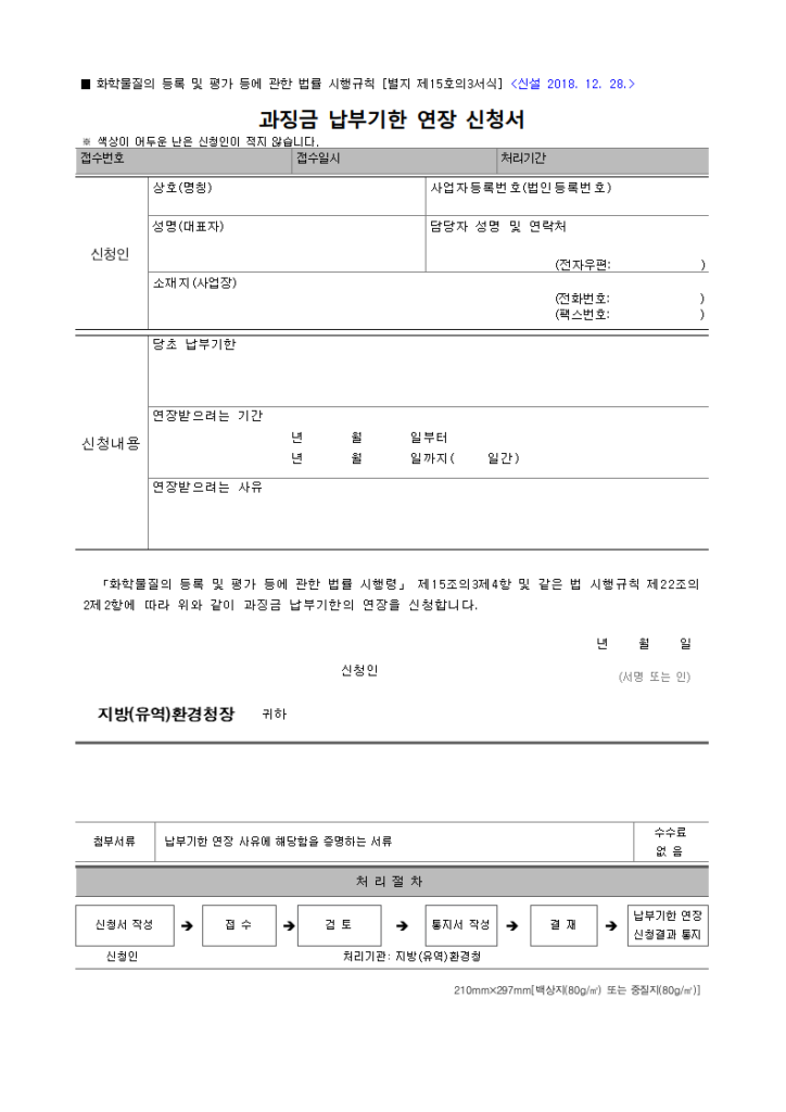 과징금
화학물질