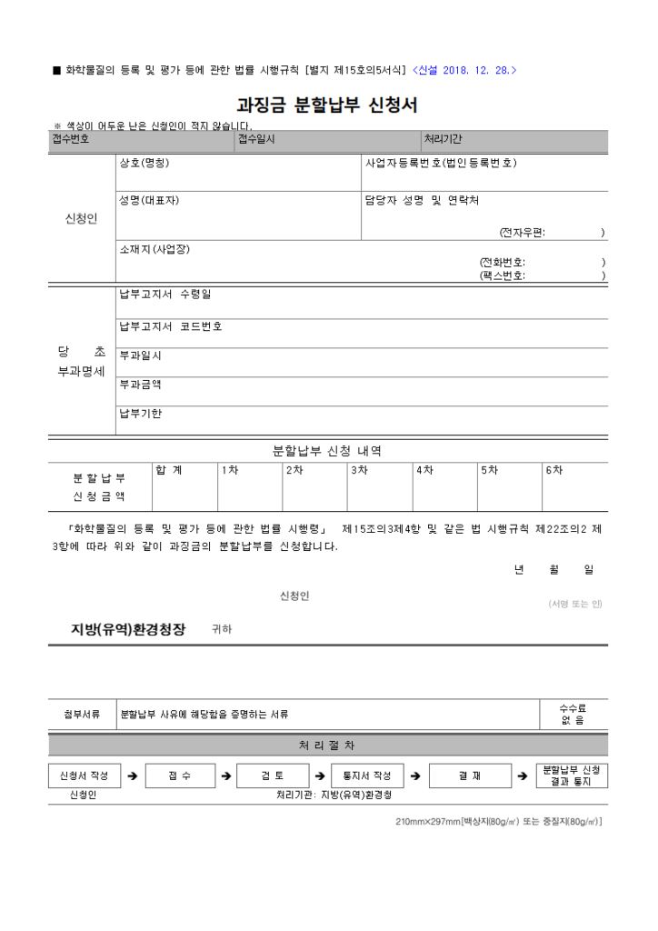 과징금
화학물질